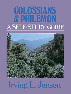 cover image of Colossians & Philemon- Jensen Bible Self Study Guide